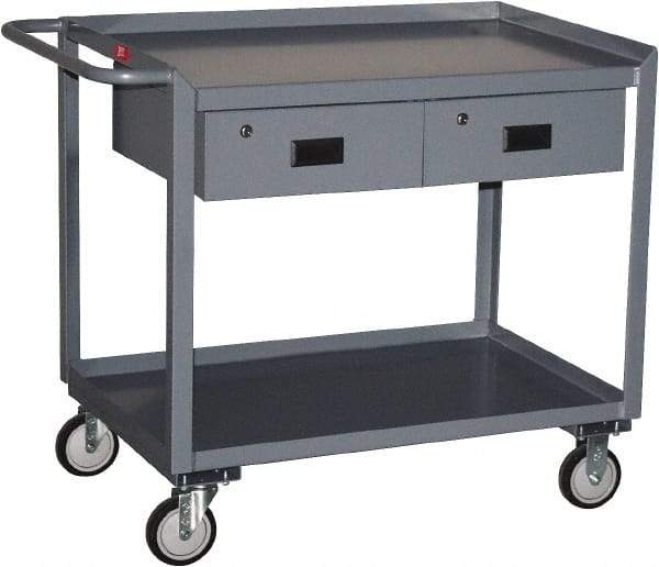 Jamco - Flush Mobile Work Bench - Steel, Gray, 30" Long x 36" Deep x 39" High - All Tool & Supply