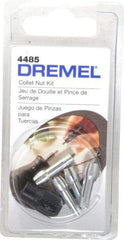 Dremel - 1/32, 1/16, 3/32 and 1/8 Inch Rotary Tool Collet Nut Kit - Includes 480, 481, 482, 483 and Collet Nut - All Tool & Supply