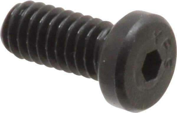 Value Collection - #8-32 UNC Hex Socket Drive, Low Socket Cap Screw - Alloy Steel, Black Oxide Finish, Fully Threaded, 3/8" Length Under Head - All Tool & Supply