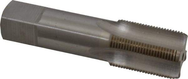 Interstate - M26x1.50 Metric Fine 6H 4 Flute Bright Finish High Speed Steel Straight Flute Standard Hand Tap - Bottoming, Right Hand Thread, 4" OAL, 1-1/2" Thread Length, D8 Limit, Oversize - Exact Industrial Supply