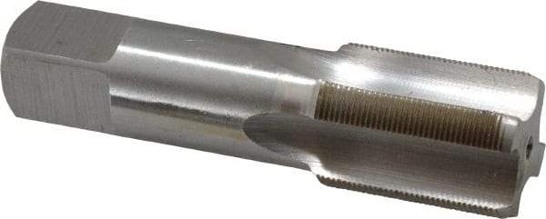 Interstate - M27x1.00 Metric Fine 6H 4 Flute Bright Finish High Speed Steel Straight Flute Standard Hand Tap - Bottoming, Right Hand Thread, 5-1/8" OAL, 2-1/2" Thread Length, D5 Limit, Oversize - All Tool & Supply