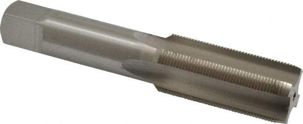 Interstate - M24x1.25 Metric Special 6H 4 Flute Bright Finish High Speed Steel Straight Flute Standard Hand Tap - Plug, Right Hand Thread, 4-29/32" OAL, 2-7/32" Thread Length, D5 Limit, Oversize - Exact Industrial Supply