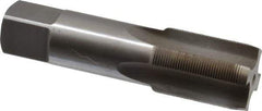 Interstate - M26x1.00 Metric Special 6H 4 Flute Bright Finish High Speed Steel Straight Flute Standard Hand Tap - Plug, Right Hand Thread, 4-29/32" OAL, 2-7/32" Thread Length, D5 Limit, Oversize - All Tool & Supply