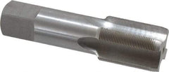 Interstate - M28x1.00 Metric Fine 6H 4 Flute Bright Finish High Speed Steel Straight Flute Standard Hand Tap - Plug, Right Hand Thread, 5-7/16" OAL, 2-9/16" Thread Length, D5 Limit, Oversize - Exact Industrial Supply