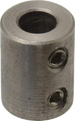 Climax Metal Products - 3/8" Inside x 3/4" Outside Diam, Stainless Steel Set Screw Rigid Coupling - 1" Long - All Tool & Supply