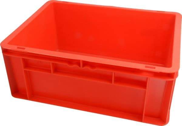 SSI Schaefer - 0.55 Cu Ft, 55 Lb Load Capacity Red Polypropylene Tote Container - Stacking, 15.8" Long x 11.9" Wide x 6.7" High - All Tool & Supply