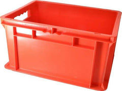 SSI Schaefer - 0.71 Cu Ft, 55 Lb Load Capacity Red Polypropylene Tote Container - Stacking, 15.8" Long x 11.9" Wide x 8.7" High - All Tool & Supply