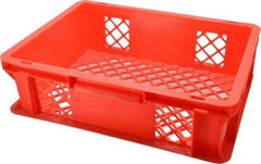 SSI Schaefer - 0.37 Cu Ft, 33 Lb Load Capacity Red Polypropylene Tote Container - Stacking, 15.8" Long x 11.9" Wide x 4.8" High - All Tool & Supply