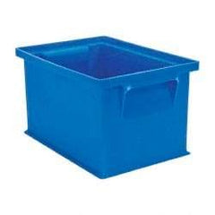 SSI Schaefer - 0.09 Cu Ft, 17 Lb Load Capacity Blue Polyethylene & Conductive PP Tote Container - Stacking, 8.3" Long x 6" Wide x 4.8" High - All Tool & Supply