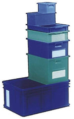 SSI Schaefer - 0.74 Cu Ft, 33 Lb Load Capacity Green Polyethylene & Conductive PP Tote Container - Stacking, 18.4" Long x 12-1/2" Wide x 7.9" High - All Tool & Supply