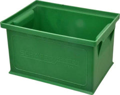 SSI Schaefer - 0.09 Cu Ft, 17 Lb Load Capacity Green Polyethylene & Conductive PP Tote Container - Stacking, 8.3" Long x 6" Wide x 4.8" High - All Tool & Supply