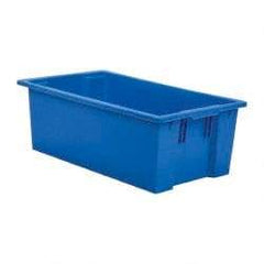 SSI Schaefer - 1.94 Cu Ft, 44 Lb Load Capacity Blue Polypropylene Tote Container - Stacking, Nesting, 28.4" Long x 16.6" Wide x 9.9" High - All Tool & Supply