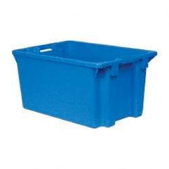 SSI Schaefer - 2.01 Cu Ft, 44 Lb Load Capacity Blue Polypropylene Tote Container - Stacking, Nesting, 23.6" Long x 15.7" Wide x 11.9" High - All Tool & Supply