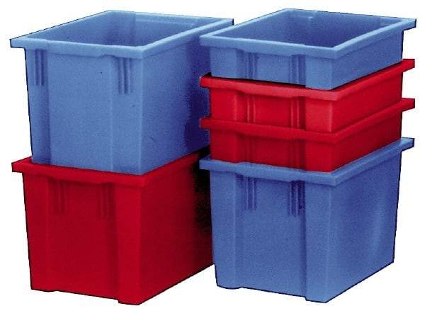 SSI Schaefer - 2.19 Cu Ft, 66 Lb Load Capacity Red Polypropylene Tote Container - Stacking, Nesting, 23.7" Long x 15.8" Wide x 13.8" High - All Tool & Supply