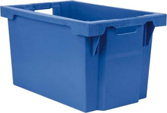 SSI Schaefer - 2.19 Cu Ft, 66 Lb Load Capacity Blue Polypropylene Tote Container - Stacking, Nesting, 23.7" Long x 15.8" Wide x 13.8" High - All Tool & Supply