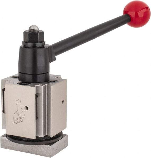 Dorian Tool - 14 to 17 Inch Lathe Swing, Indexable Quick Change Tool Post - 6.415 Inch Tool Post Height, Series CXA, 1-3/8 to 2-7/32 Inch Centerline Height Range, 24 Position - Exact Industrial Supply