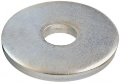 Gibraltar - 3/4" Screw, Steel Fender Flat Washer - 13/16" ID x 3" OD, 1/8" Thick, Zinc-Plated Finish - All Tool & Supply