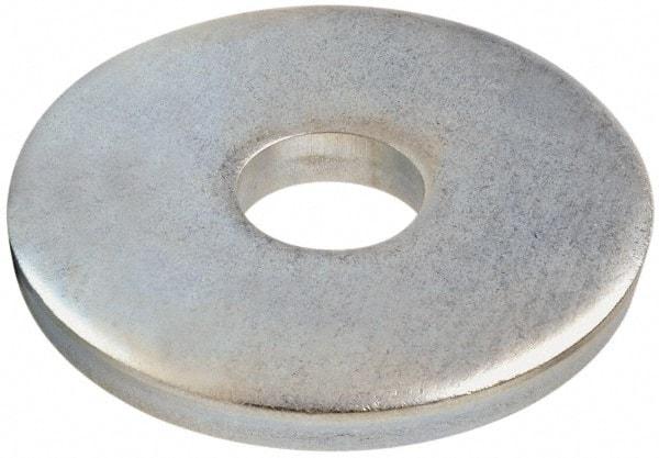 Gibraltar - 1/2" Screw, Steel Fender Flat Washer - 9/16" ID x 3" OD, 1/4" Thick, Zinc-Plated Finish - All Tool & Supply