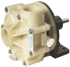 Pentair - 1/2 HP, Corrosion Resistant Pump - 1-1/2 Inlet Size, 1-1/2 Outlet Size, Polypropylene - All Tool & Supply