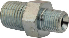 Parker - 1 x 1 Male Thread, Stainless Steel Industrial Pipe Nipple - MNPTF x MNPTF, 5,400 psi - All Tool & Supply