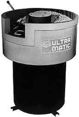 Made in USA - 2 hp, Dry Operation Vibratory Tumbler - 10-1/2" Deep, Dry Operation, - All Tool & Supply