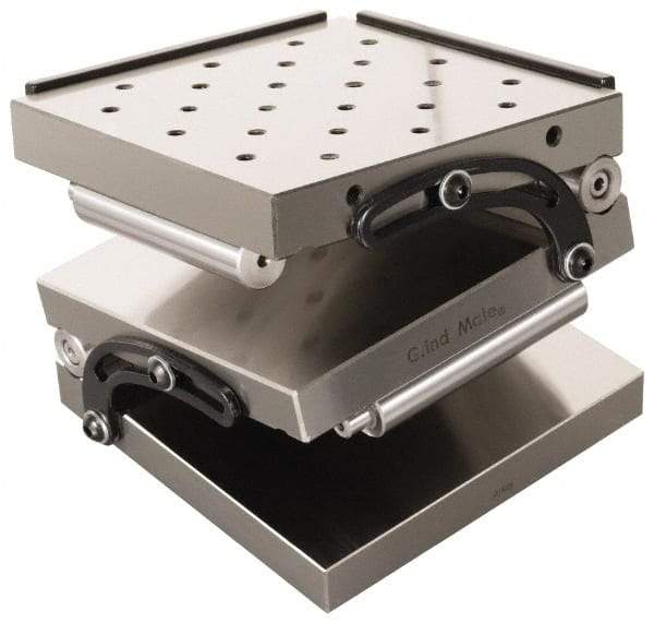 Interstate - 6" Long x 6" Wide x 3-1/4" High, Compound Precision Sine Plate - Square to within 0.0002" - All Tool & Supply