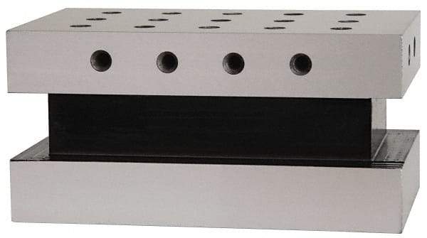 Suburban Tool - 3-1/2" Wide x 6" Deep x 3" High Steel Precision-Ground Angle Plate - Standard Plate, Machined Holes on Surface, Open End, Single Plate - All Tool & Supply