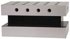 Suburban Tool - 3-1/2" Wide x 6" Deep x 3" High Steel Precision-Ground Angle Plate - Standard Plate, Machined Holes on Surface, Open End, Single Plate - All Tool & Supply