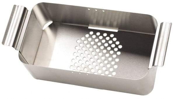 L&R Ultrasonic - Stainless Steel Parts Washer Basket - 6" High x 228.6mm Wide x 393.7mm Long, Use with Ultrasonic Cleaners - All Tool & Supply