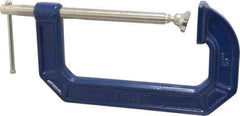 Irwin - Regular-Duty 6" Max Opening, 3-1/2" Throat Depth, Cast Iron Standard C-Clamp - 1,500 Lb Capacity, 0" Min Opening, Standard Throat Depth - All Tool & Supply