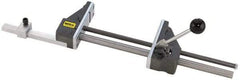 Heinrich - 12-3/4" Jaw Opening Capacity x 3" Throat Depth, Horizontal Drill Press Vise - 5-21/32" Wide Jaw, Stationary Base, Standard Speed, 27-3/8" OAL x 1-3/4" Overall Height - All Tool & Supply