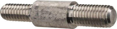 Schaefer Brush - 1-1/2" Long, 12-24 Male, Aluminum Adapter - 1/4" Diam, 1/4-28 Male, For Use with Steel Rods - All Tool & Supply