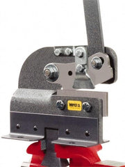 Heinrich - 4-3/8 Inch Long x 8 Inch Wide x 3-1/2 Inch Deep x 7 Inch High, Hand Slitting Bench Shear - 1/8 Inch Mild Steel Capacity - All Tool & Supply