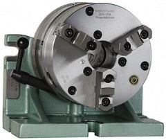 Bison - 360 Position, 6" Chuck, Super Indexing Spacer - 4.92" High Centerline, 0.866" Spacer Through Hole, 1.653" Chuck Through Hole, 11.85" OAL, 8.66" Overall Height - All Tool & Supply