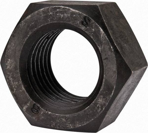 Value Collection - M33x3.50 Steel Right Hand Hex Nut - 50mm Across Flats, 26mm High, Uncoated - All Tool & Supply