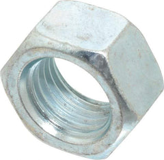 Value Collection - M22x2.50 Steel Right Hand Hex Nut - 32mm Across Flats, 18mm High, Zinc-Plated Finish - All Tool & Supply