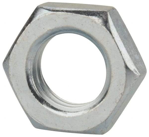 Value Collection - M18x2.50 Steel Right Hand Hex Jam Nut - 27mm Across Flats, 9mm High, Uncoated - All Tool & Supply