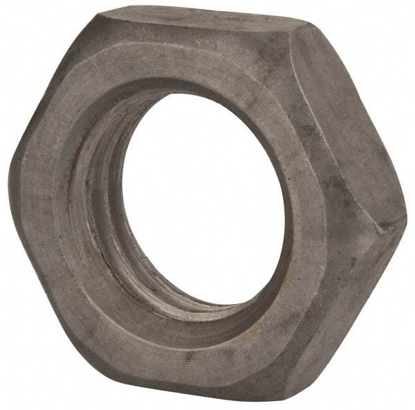 Value Collection - M24x3.00 Steel Right Hand Hex Jam Nut - 36mm Across Flats, 12mm High, Uncoated - All Tool & Supply