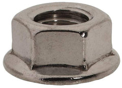 Value Collection - 3/8-24, 3/4" Flange Diam, Serrated Flange Nut - Grade 18-8 Stainless Steel, Uncoated Finish, 0.347" Flange Height - All Tool & Supply