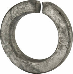 Value Collection - 1-3/8", 1.379" ID, 0.344" Thick Split Lock Washer - Grade 2 Steel, Hot Dipped Galvanized Finish, 1.379" Min ID, 1.408" Max ID, 2.219" Max OD - All Tool & Supply