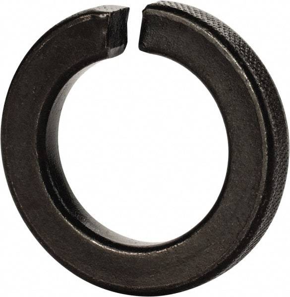 Value Collection - 1-3/8", 1.379" ID, 0.344" Thick Split Lock Washer - Grade 2 Steel, Uncoated, 1.379" Min ID, 1.408" Max ID, 2.219" Max OD - All Tool & Supply