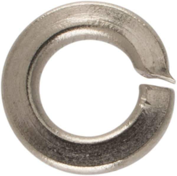 Value Collection - #3, 0.025" Thick Split Lock Washer - 18-8 Stainless Steel, Uncoated, 0.101" Min ID, 0.107" Max ID, 0.195" Max OD - All Tool & Supply