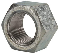 Value Collection - 1-3/8 - 12 UNF Steel Right Hand Hex Nut - 2-1/16" Across Flats, 1-11/64" High, Zinc Clear Finish - All Tool & Supply