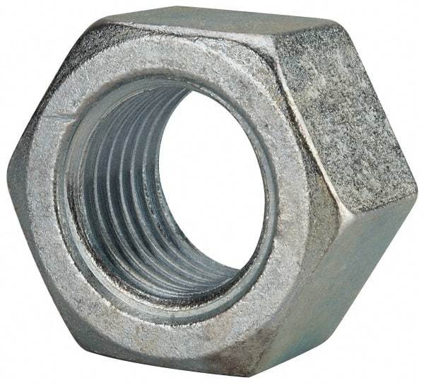 Value Collection - 2 - 4-1/2 UNC Steel Right Hand Hex Nut - 3" Across Flats, 1-23/32" High, Zinc Clear Finish - All Tool & Supply