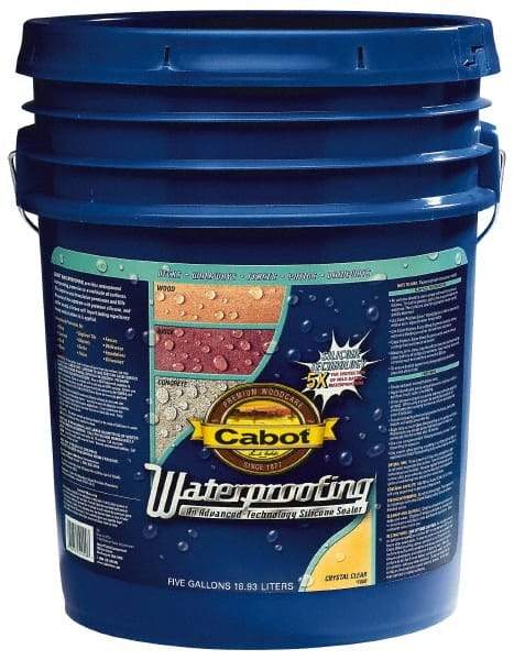 Cabot - 5 Gal Pail Clear Flat Crystal Clear Sealer - 100 to 250 Sq Ft/Gal Coverage, <100 g/L VOC Content - All Tool & Supply