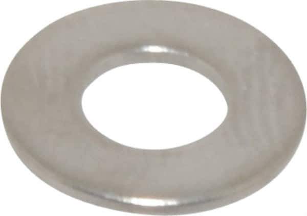 Value Collection - #8 Screw, Grade 316 Stainless Steel Standard Flat Washer - 11/64" ID x 3/8" OD, 0.031" Thick, Plain Finish - All Tool & Supply