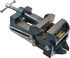 Interstate - 3-3/4" Jaw Opening Capacity x 1-3/4" Throat Depth, Angle Drill Press Vise - 4-1/2" Wide x 1.62" High Jaw, Stationary Base, Standard Speed, 10-15/16" OAL x 3.7" Overall Height, Cast Iron - All Tool & Supply