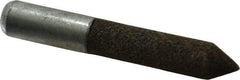 Grier Abrasives - 1/2" Diam 80 Grit 60° Included Angle Center Lap - Aluminum Oxide, Medium Grade, Extra Hard Density, Shank Mounted - All Tool & Supply