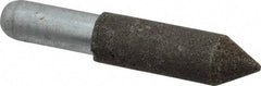 Grier Abrasives - 5/8" Diam 150 Grit 60° Included Angle Center Lap - Aluminum Oxide, Very Fine Grade, Extra Hard Density, Shank Mounted - All Tool & Supply