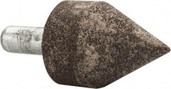 Grier Abrasives - 1-1/2" Diam 150 Grit 60° Included Angle Center Lap - Aluminum Oxide, Very Fine Grade, Extra Hard Density, Shank Mounted - All Tool & Supply